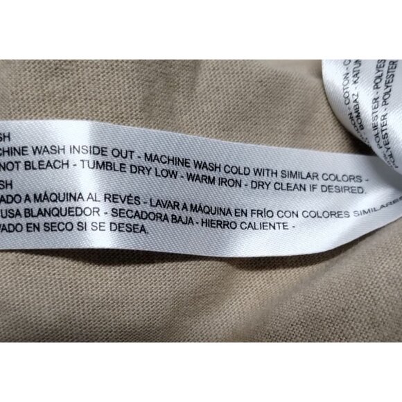 Denim & Flower Merry Christmas Santa Dressed Bear Long Sleeve Shirt Size S Beige - Picture 6 of 10